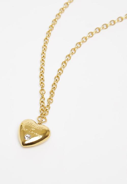 GUESS - Valentines21 bold heart chain - gold
