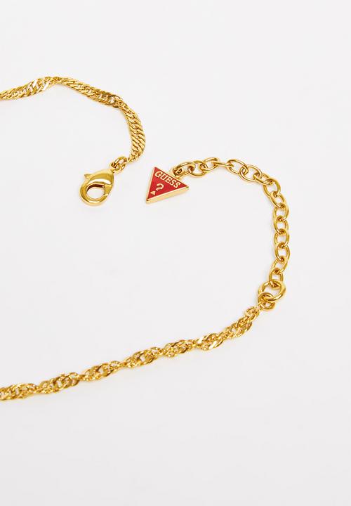 GUESS - N-16-18"glitter logo - gold