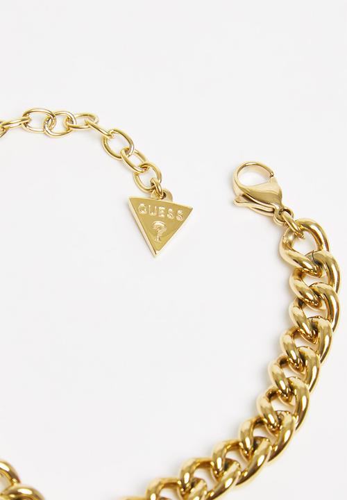 GUESS - American dream sml chain & logo coin br - gold