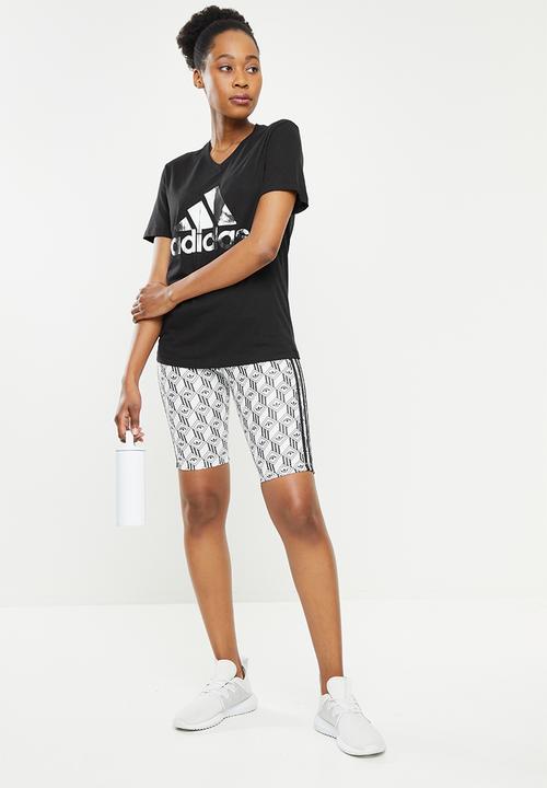 adidas Performance - W aop tee - black & white 
