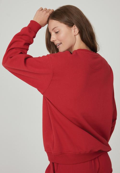 Cotton On - Classic crew sweatshirt - vintage red
