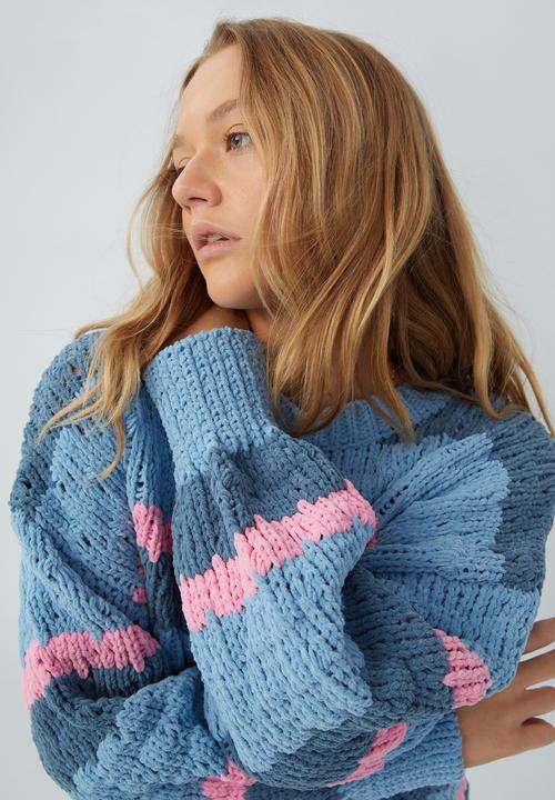 Cotton On - Bobble chunky pullover - calm blue 