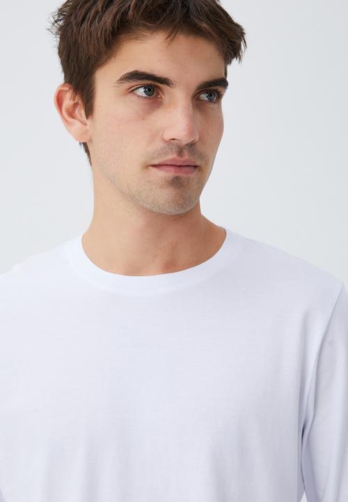 Cotton On - Organic long sleeve T-shirt - white
