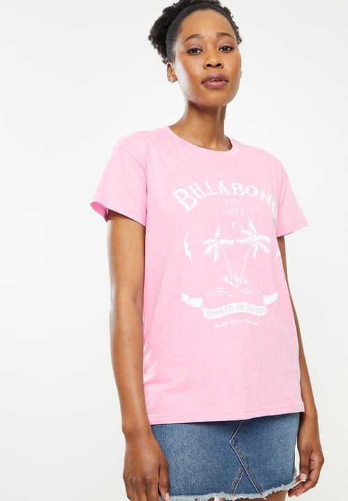 Billabong  - Whiskey skies short sleeve tee - pink lavender