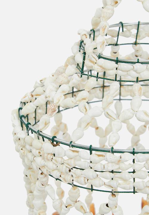 H&S - Wind chime with shells - white