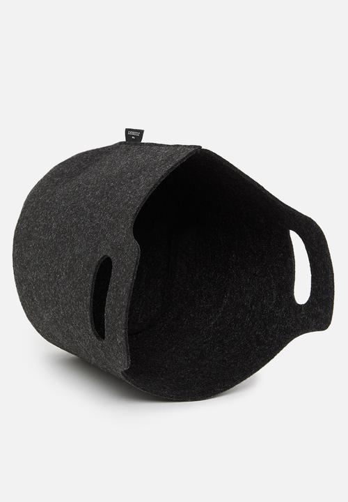 The Joinery - Planter storage basket - charcoal felt