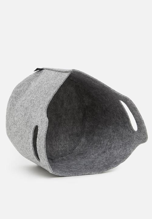 The Joinery - Planter storage basket - grey felt