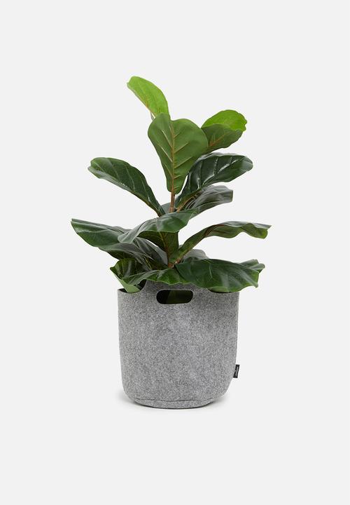 The Joinery - Planter storage basket - grey felt