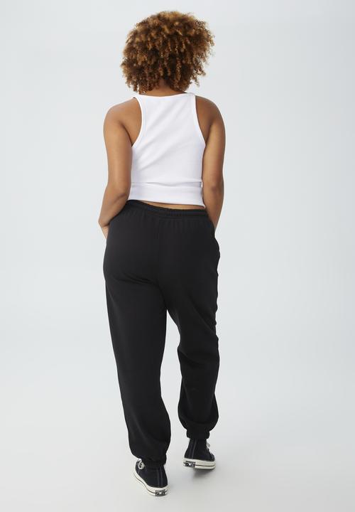 Cotton On - Plus Curve classic trackpant - black