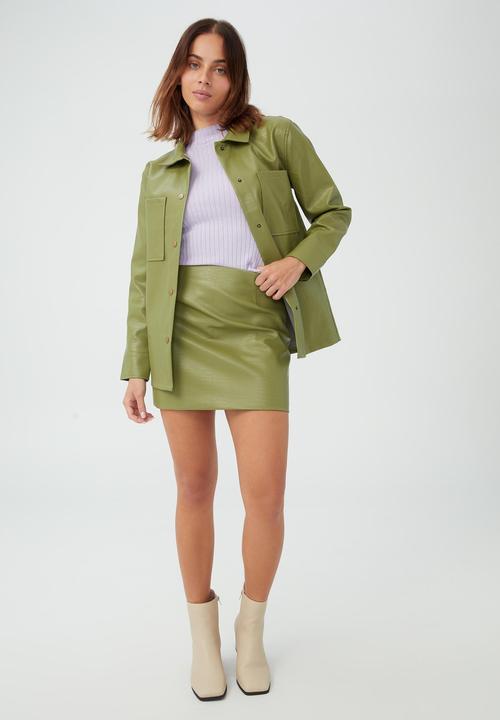 Cotton On - Pu shirt - green
