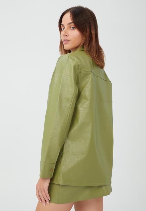 Cotton On - Pu shirt - green