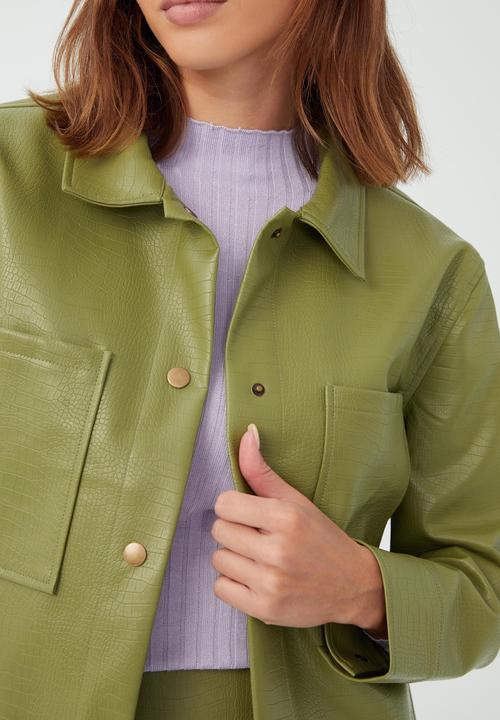 Cotton On - Pu shirt - green