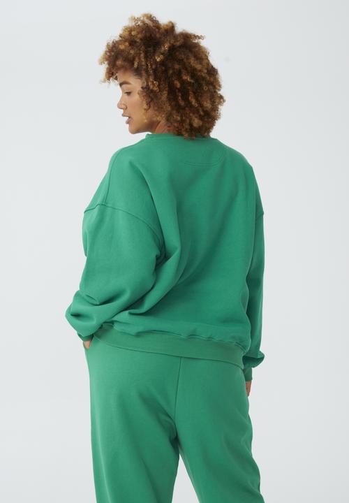 Cotton On - Curve classic crew sweatshirt - vintage green