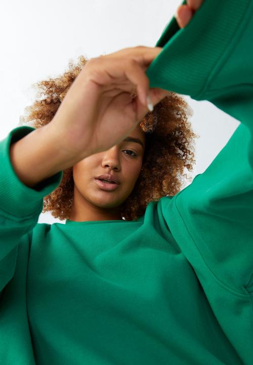 Cotton On - Curve classic crew sweatshirt - vintage green