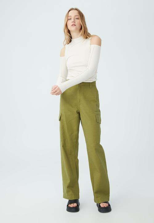 Cotton On - Natalia cut out shoulder long sleeve top - cloud white