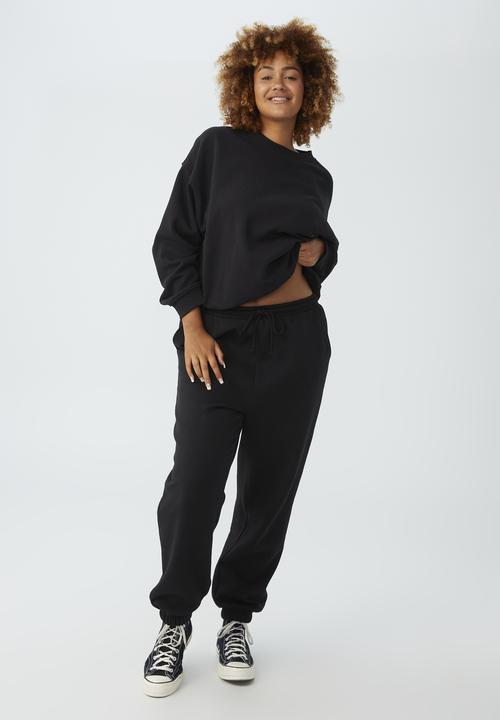 Cotton On - Curve classic crew sweatshirt - black