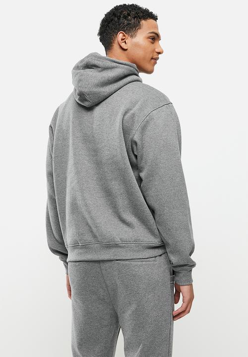 Jonathan D - Drake Oversized BF  hoodie box fit - navy - grey melange