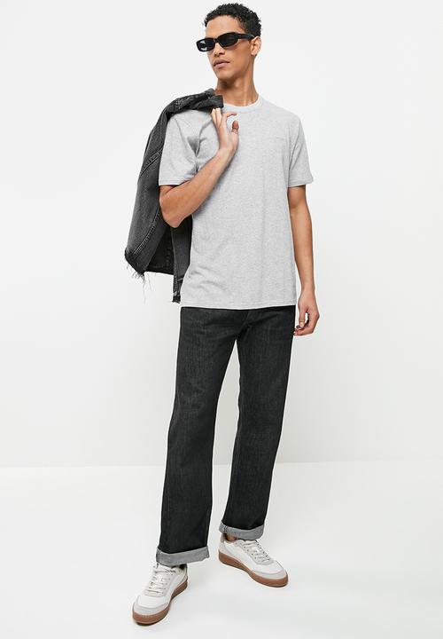 Jonathan D - Branded crew neck T-shirt - grey melange