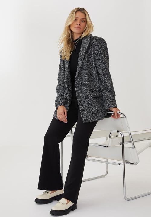 Cotton On - Blazer coat - black white herringbone