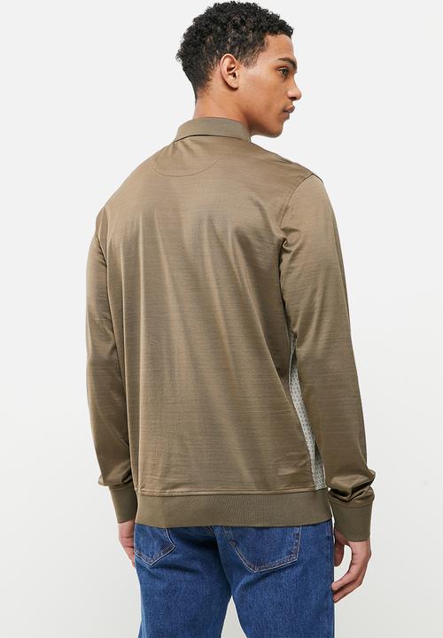 Jonathan D - Premium Long Sleeve Double Mercerized Golfer - Clay