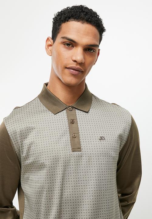 Jonathan D - Premium Long Sleeve Double Mercerized Golfer - Clay