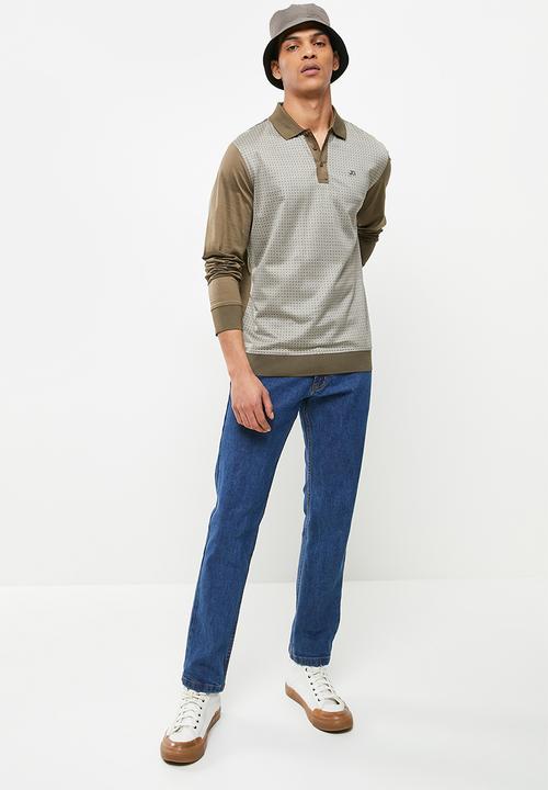 Jonathan D - Premium Long Sleeve Double Mercerized Golfer - Clay