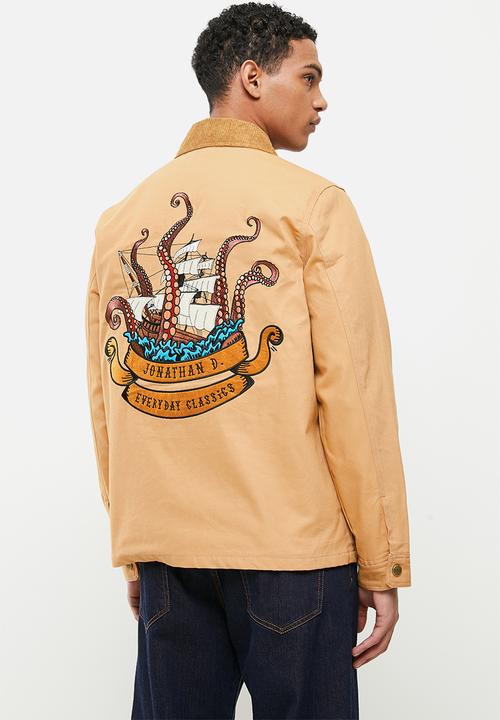 Jonathan D - Reeves Workwear Jacket with custom embroidery - Tan