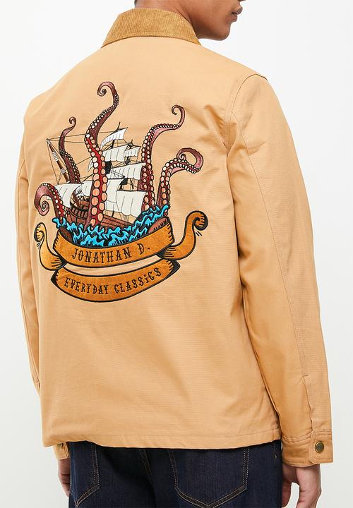 Jonathan D - Reeves Workwear Jacket with custom embroidery - Tan