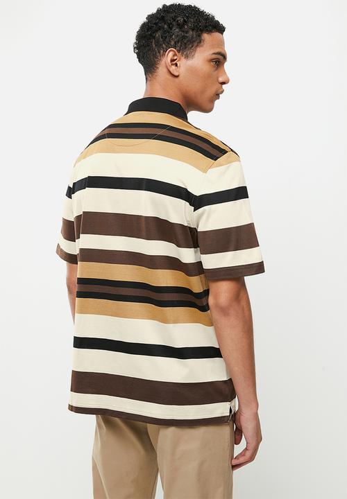 Jonathan D - Premium Double Mercerized Golfer - Stone/Browns