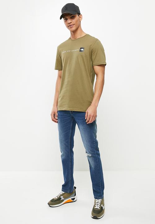 The North Face - M short sleeve never stop exploring tee  - olive