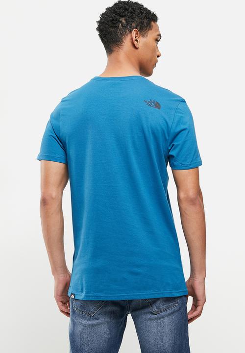 The North Face - M short sleeve fine tee - banff blue