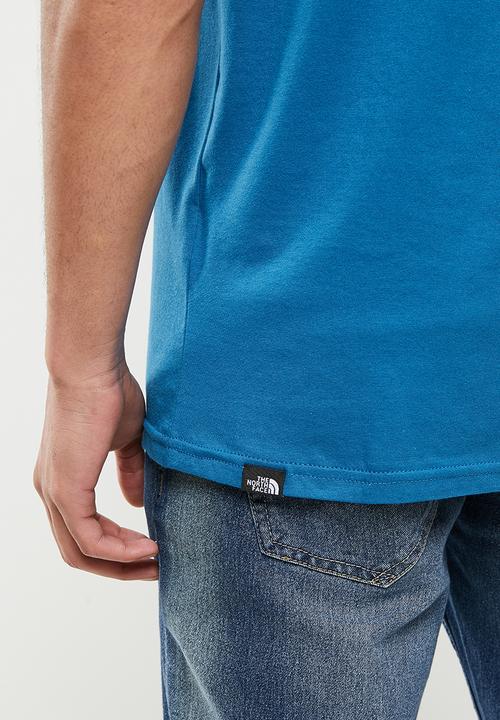 The North Face - M short sleeve fine tee - banff blue