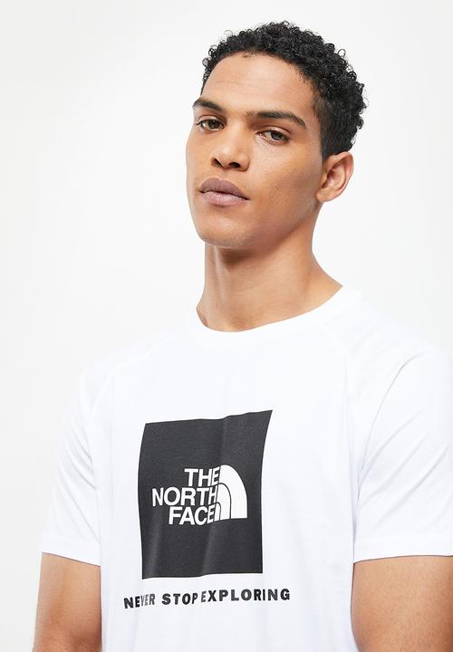 The North Face - M short sleeve raglan redbox tee  - white