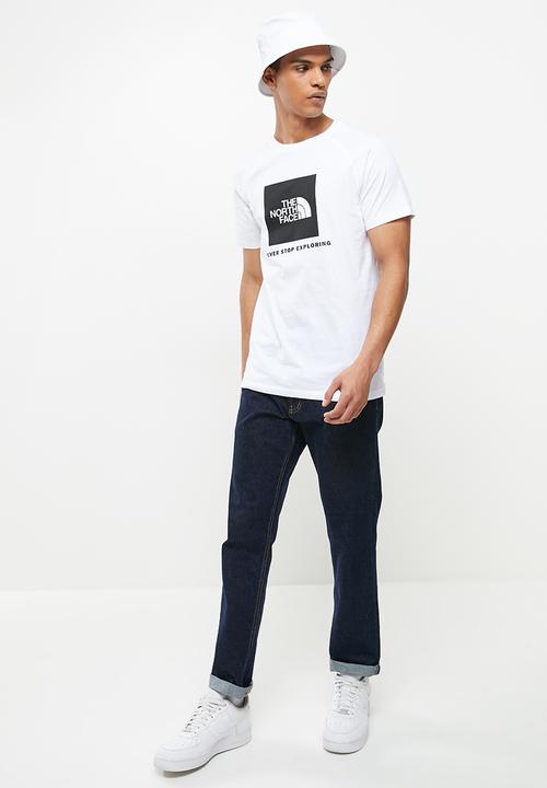 The North Face - M short sleeve raglan redbox tee  - white