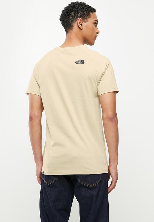 The North Face - M short sleeve raglan redbox tee - gravel