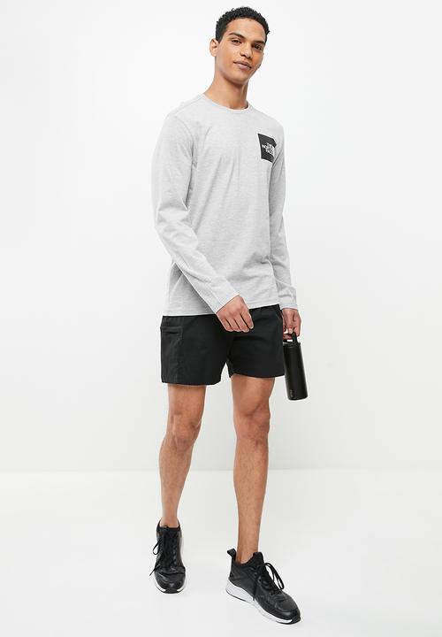 The North Face - M long sleeve fine tee - grey melange