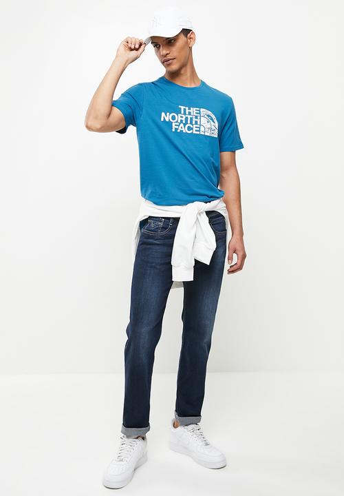 The North Face - M short sleeve woodcut dome tee - blue