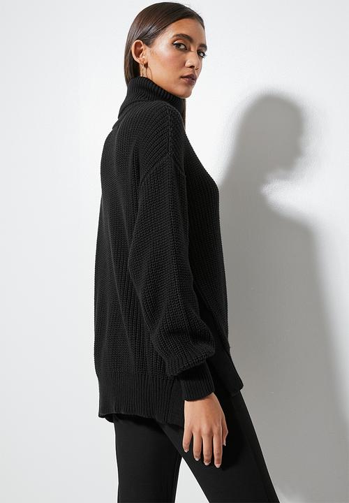 Superbalist - Cotton blend light weight tunic - black