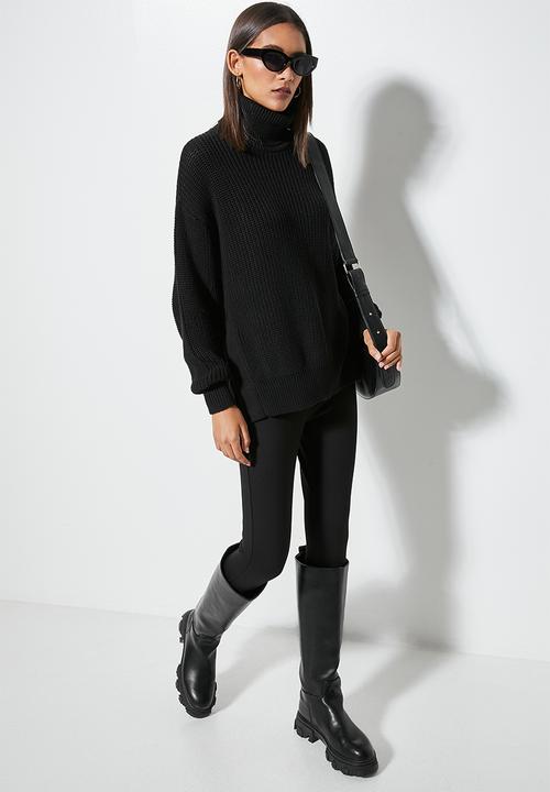 Superbalist - Cotton blend light weight tunic - black