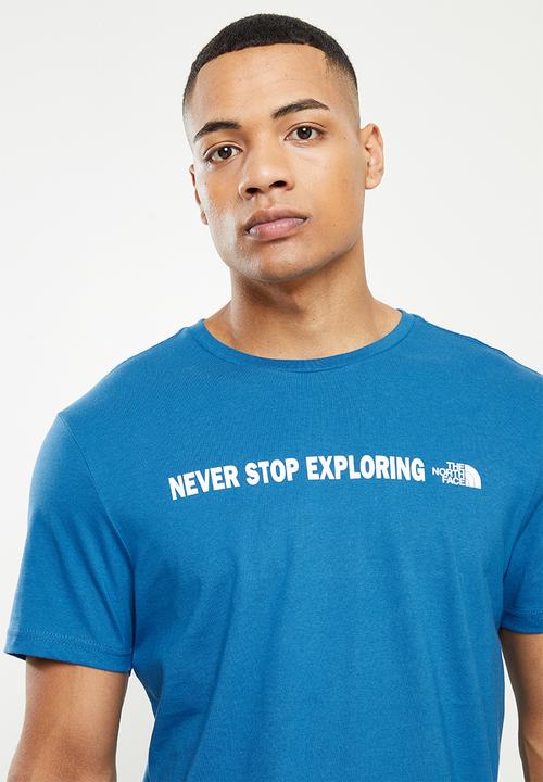 The North Face - M s/s open gate tee - blue