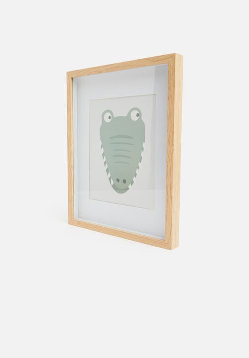 H&S - Picture frame with crocodile image