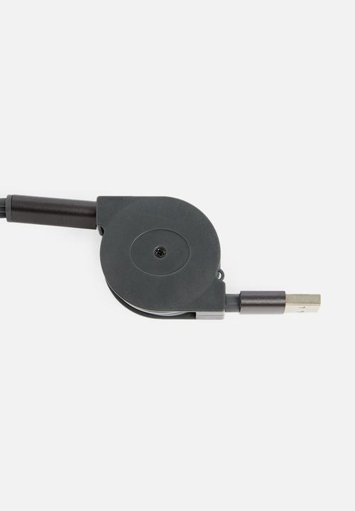 H&S - Usb charging cable 3in1 - black