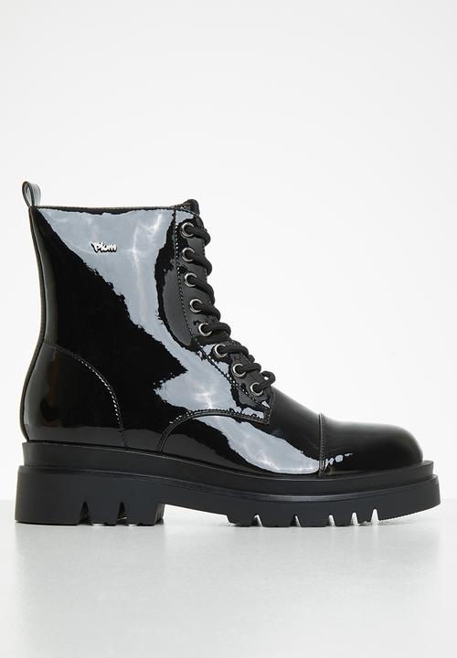 Plum - Wickley lace-up ankle boot - black