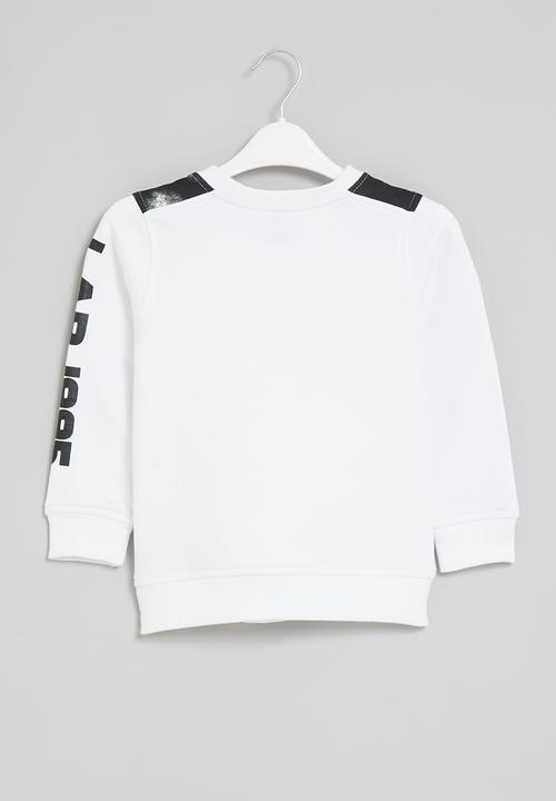 LAB - Long sleeve crewneck sweater - white