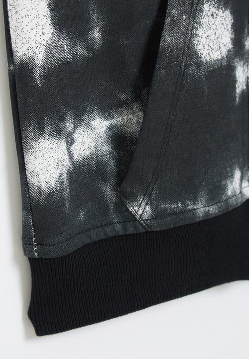 LAB - Tie-dye sleeveless jacket - black