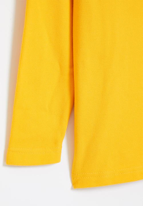 LAB - Long sleeve golfer tee - yellow