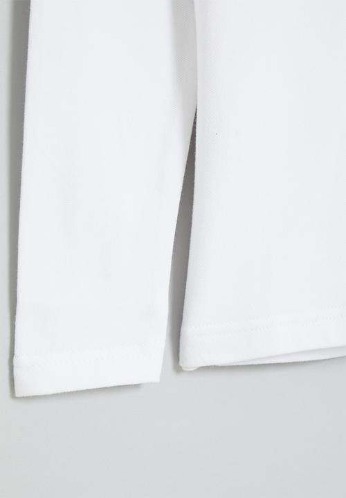 LAB - Long sleeve golfer tee - white