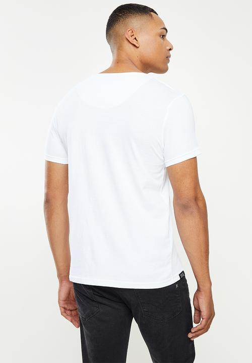 S.P.C.C - Terron regular fit straight hem tee  - optical white