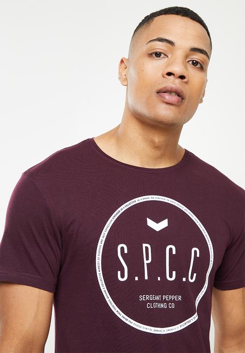 S.P.C.C - Terron regular fit straight hem tee  - damson