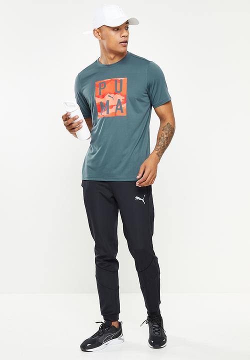 PUMA - Graphic Men's Training Tee - dark Slate